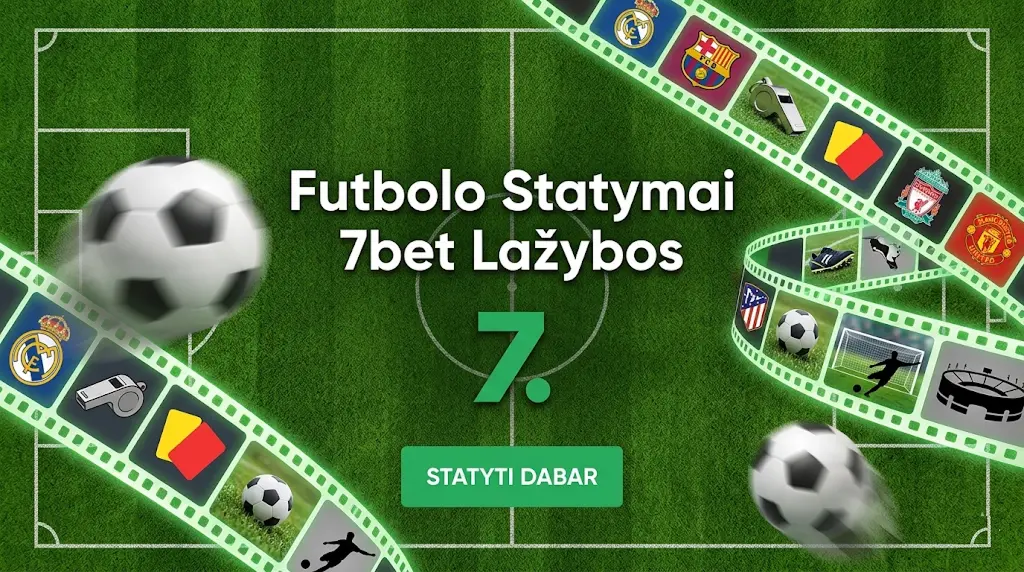 7bet futbolo lažybų koeficientai: pergalė, lygiosios, bendras įmuštų įvarčių skaičius