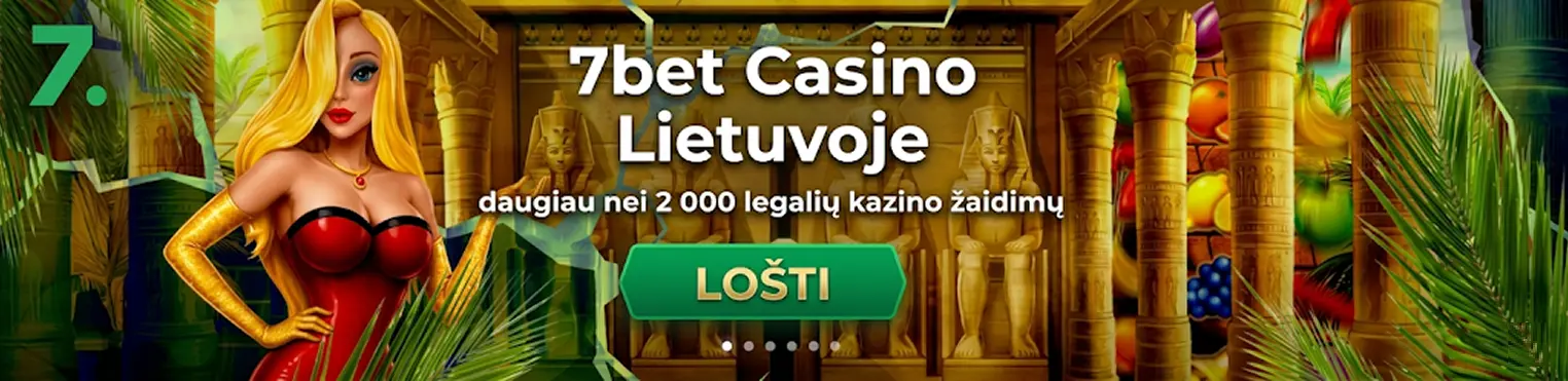 7bet Casino pagrindinis puslapis su lošimo automatais