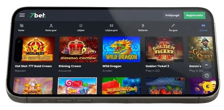 7bet app, rodanti, kad platforma yra visiškai pritaikyta mobiliesiems įrenginiams